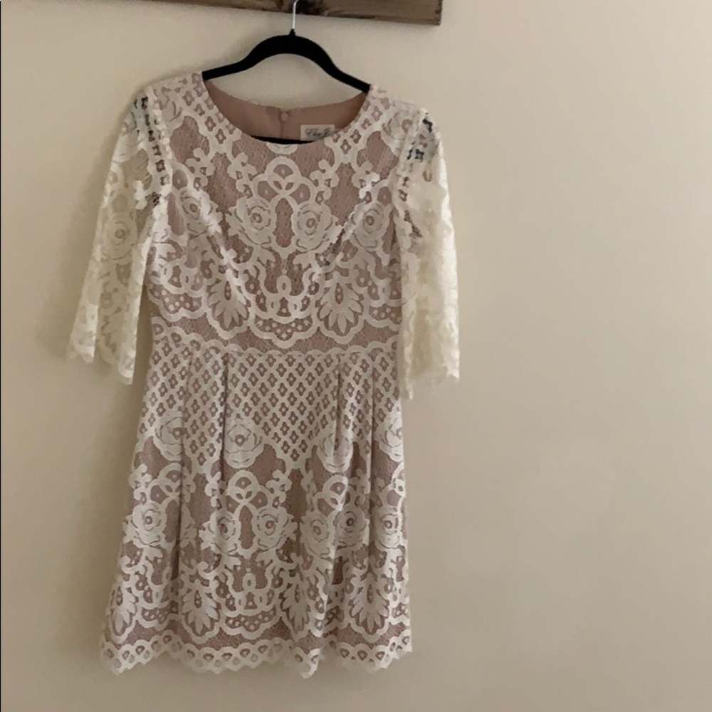 White lace dress